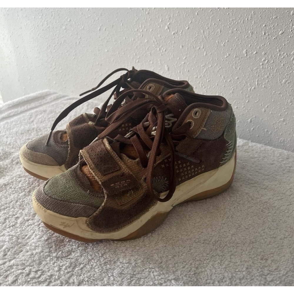 Jordan Zion 2 Voodoo Size 5 Youth DV3462-212 Brown Green - Picture 4 of 8